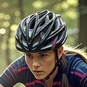 Garneau Black and Pink Cycling Helmet